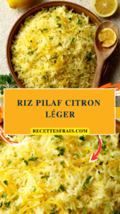 Riz pilaf citron léger