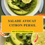 Salade avocat citron persil