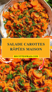 Salade carottes râpées maison
