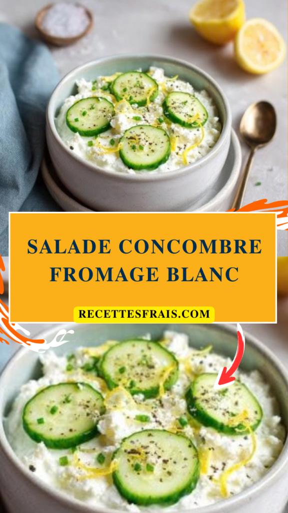 Salade concombre fromage blanc