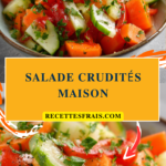 Salade crudités maison