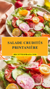 Salade crudités printanière