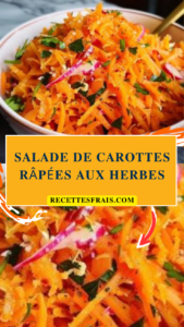 Salade de carottes râpées aux herbes