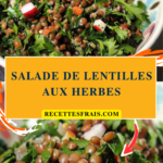 Salade de lentilles aux herbes