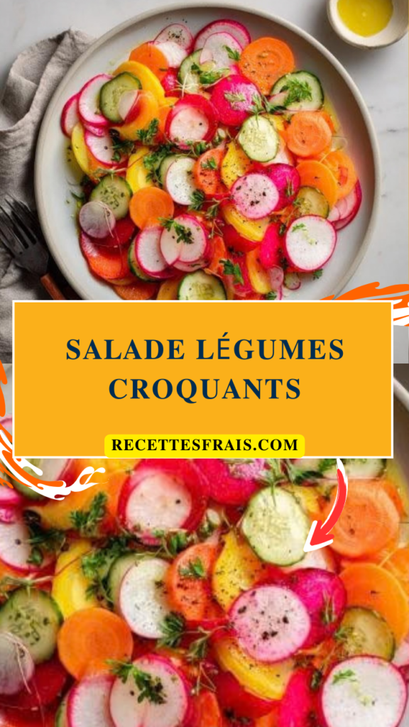 Salade légumes croquants