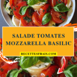 Salade tomates mozzarella basilic