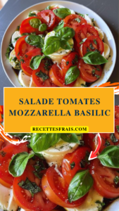 Salade tomates mozzarella basilic