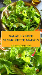 Salade verte vinaigrette maison