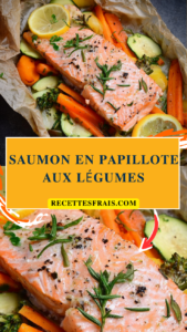 Saumon en papillote aux légumes