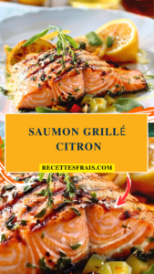 Saumon grillé citron