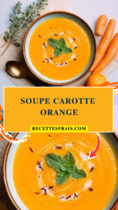 Soupe carotte orange