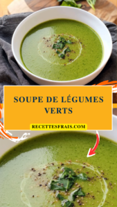 Soupe de légumes verts