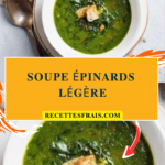 Soupe épinards légère