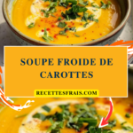 Soupe froide de carottes
