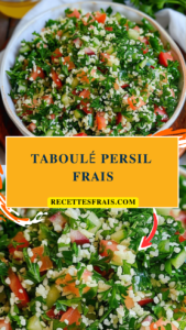 Taboulé persil frais