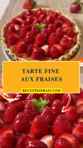 Tarte fine aux fraises