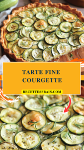 Tarte fine courgette