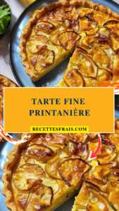 Tarte fine printanière