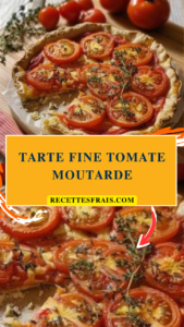 Tarte fine tomate moutarde