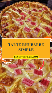 Tarte rhubarbe simple