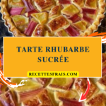 Tarte rhubarbe sucrée