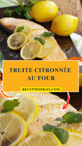 Truite citronnée au four