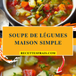 soupe de légumes maison simple